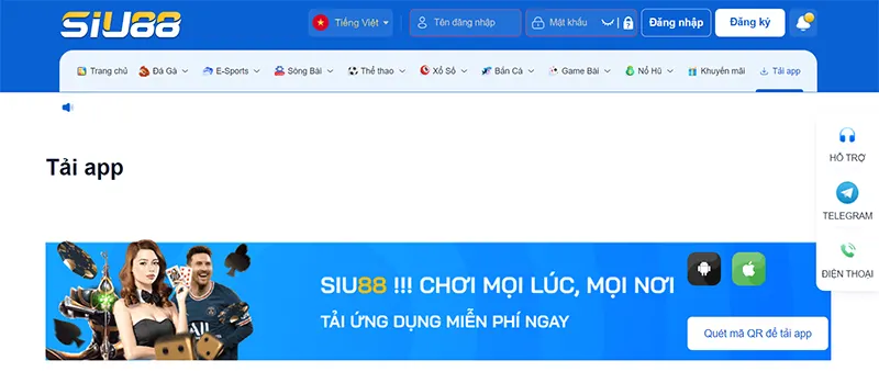 Bạn cần đảm bảo kết nối ổn định khi tải app SIU88 và cài đặt