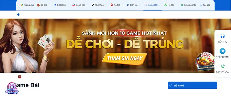 Game bài SIU88 là một sảnh game hấp dẫn và uy tín