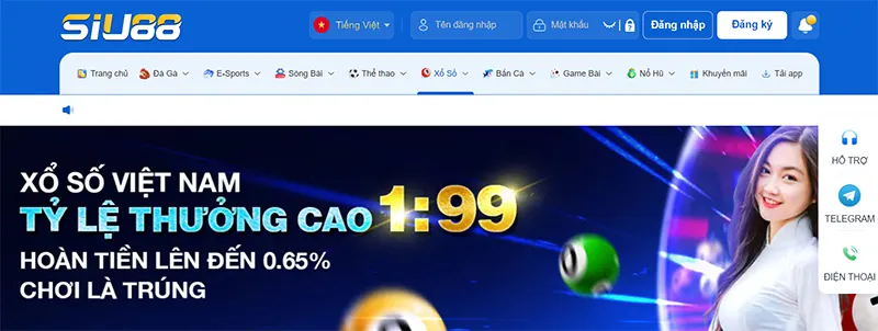 Chơi lô đề online tại nhà cái SIU88 đang được nhiều người chơi lựa chọn